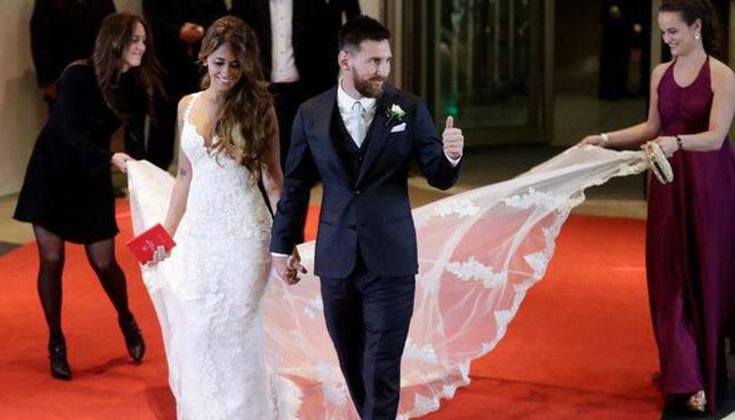 Lionel Messi Weds his fiancée Antonina Roccuzzo
