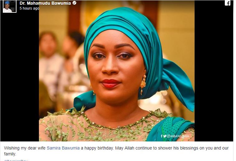 Sweet Birthday Wish From Dr. Bawumia To Samira Bawumia