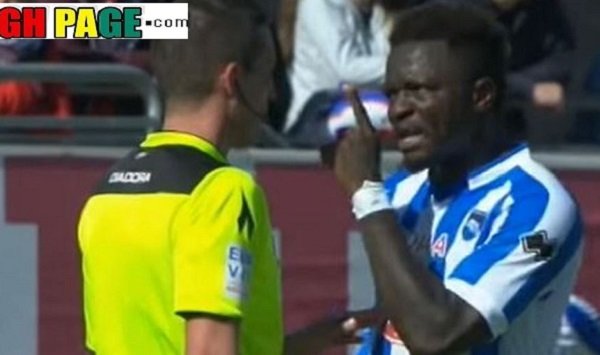 Friendly Match Goes Chaos As Sulley Muntari Mounted A Slap On Referee