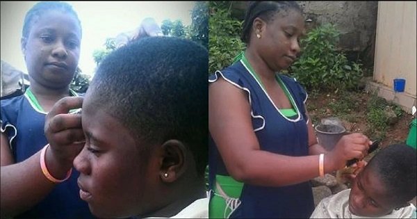 The Female Barber Showing Her Skills With Amazing Haircut Styles
