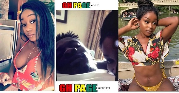 Efia Odo, the lady who was captured in bed with Shatta Wale finally breaks silence