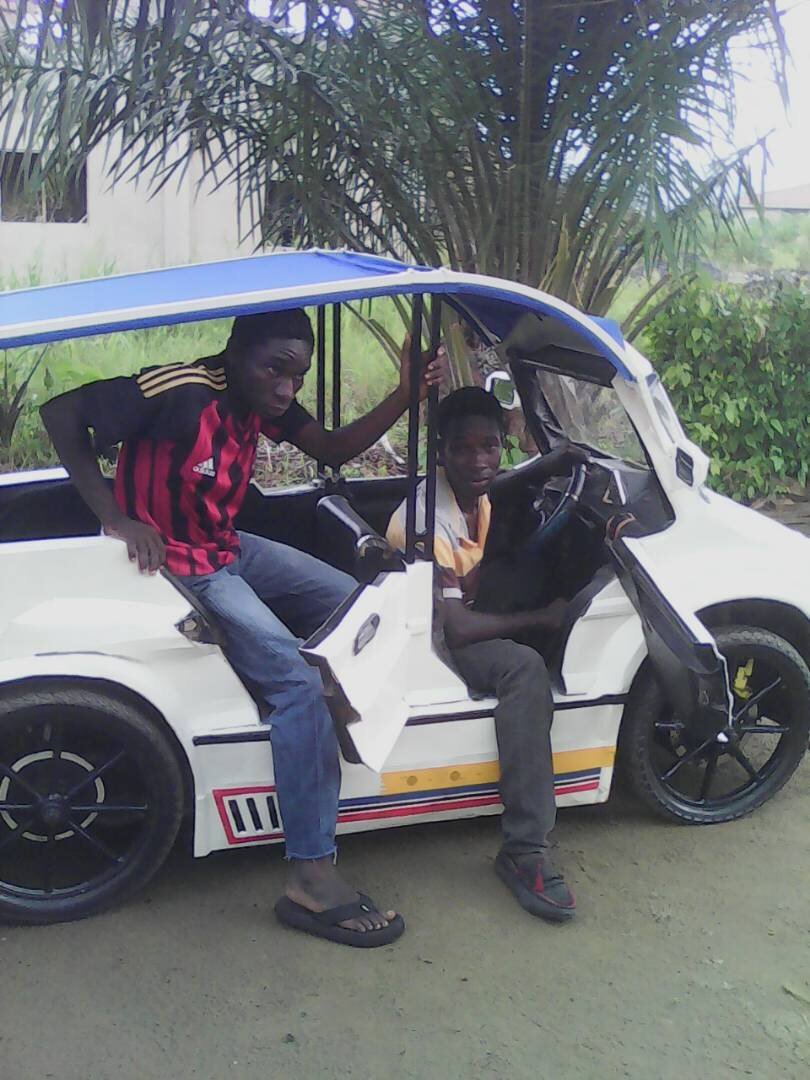 Two Young Ghanaian Brothers In Koforidua Have Built A Three-Seater Car
