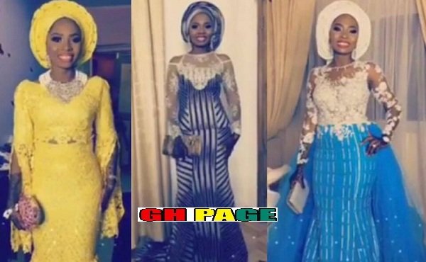 Incredible! Ghanaian bride wore 20 different outfits for her wedding [Photos]