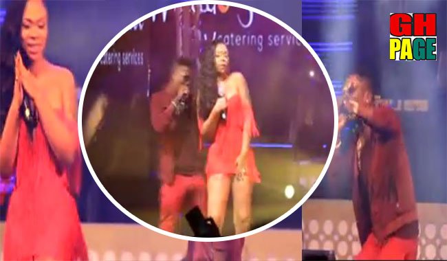 Becca UNVEILED: Shatta Wale takes over Shatta Michy's performance (Video)
