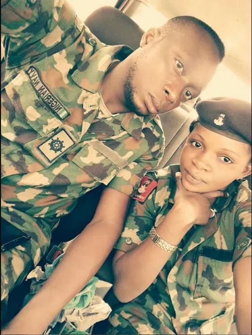 Female Soldier Shows Off Her Naval Officer Husband 