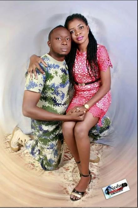Female Soldier Shows Off Her Naval Officer Husband 