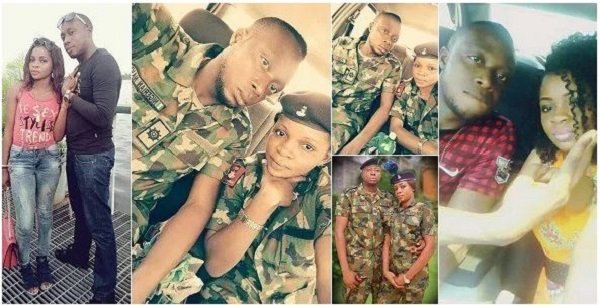 Photos: Female Soldier Shows Off Her Naval Officer Husband And They Appeared Lovely