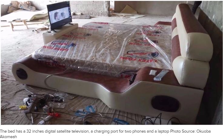 Ghanaian Carpenter Makes An Amazing Electronic Bed