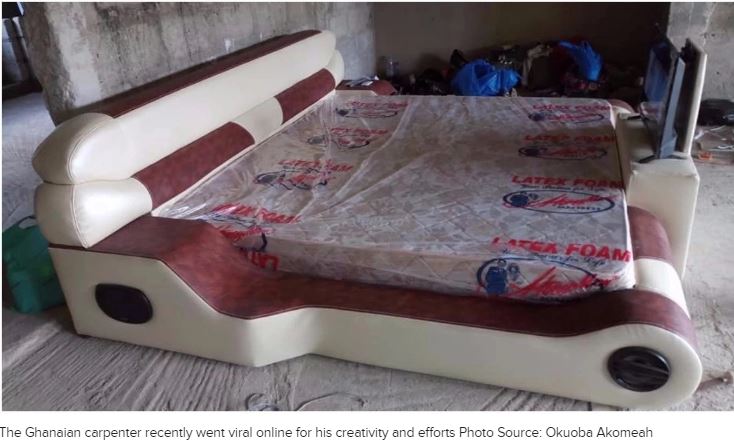 Ghanaian Carpenter Makes An Amazing Electronic Bed