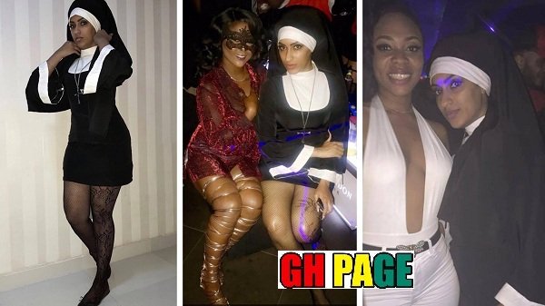 Juliet Ibrahim dressed as sexy catholic nun for a party sparks uproar on social media [Photos]