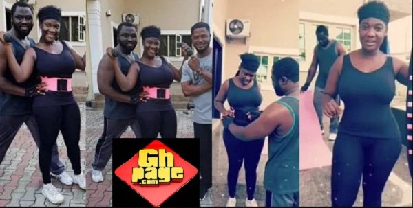 Photos: Mercy Johnson And Her Husband Sported  Performing Some Serious Couple Fitness.
