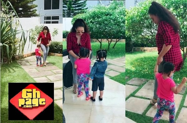 Cute: Nadia Buari Has Yet Again Unveil Another Sets Of Photos Of Her Adorable Twins