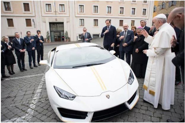 Pope Francis Plan To Auction His Lamborghini