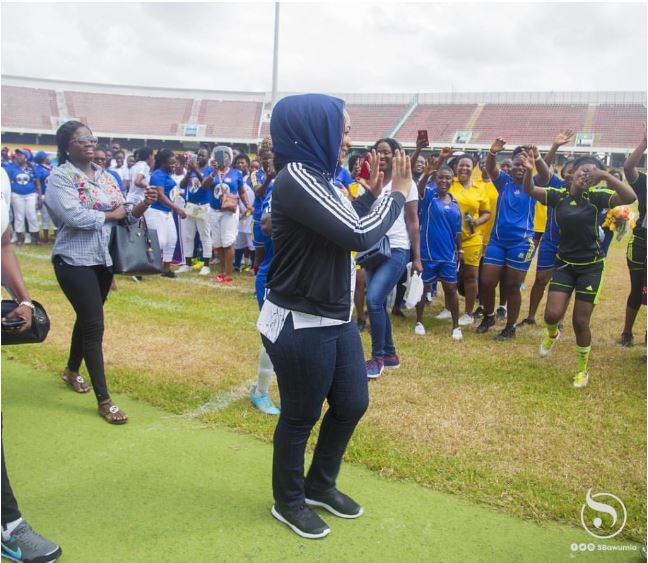 Samira Bawumia Shows Off Her Soccer Skills At The Women Organized Football Festival