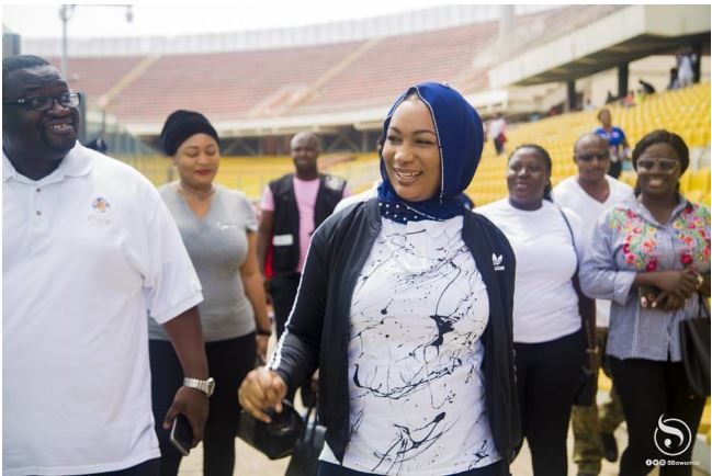 Samira Bawumia Shows Off Her Soccer Skills At The Women Organized Football Festival