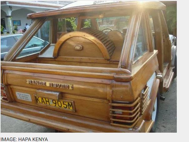 African Range Rover Made Out Of Wood