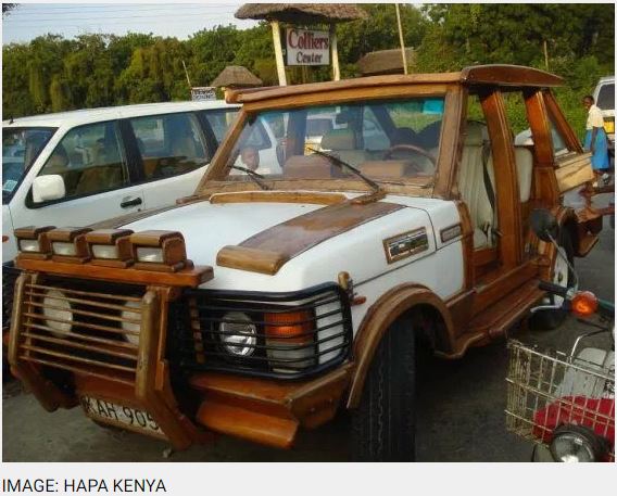 African Range Rover Made Out Of Wood
