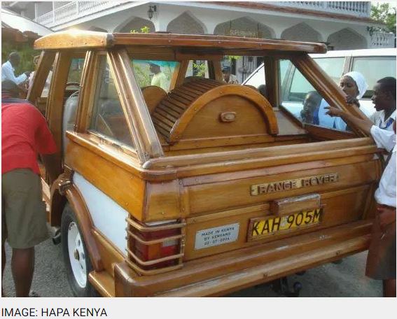 African Range Rover Made Out Of Wood