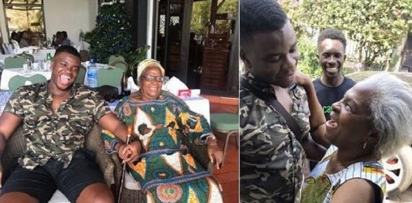 Man's Not Hot rapper Big Shaq returns to Ghana after 9 years - Shares an emotional moment with his grandmum (Photos+Video)