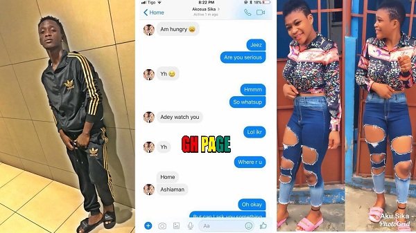 Read the chat between Akosua Sika and Asaawa Gh that landed her in trouble [Screen Shots]