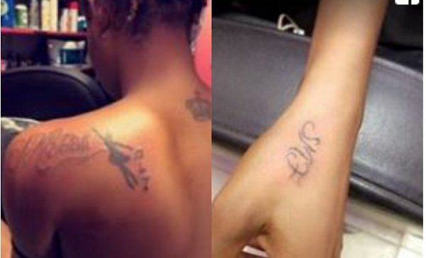 Photos: Fan Of Shatta Movement Tattoos Shatta Wale's Name On Her Body Just To Please The Shatta Family