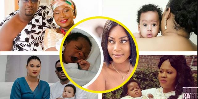 Meet 8 Ghanaian Celebrities Who Were Blessed With Beautiful Babies This Year( Photos)