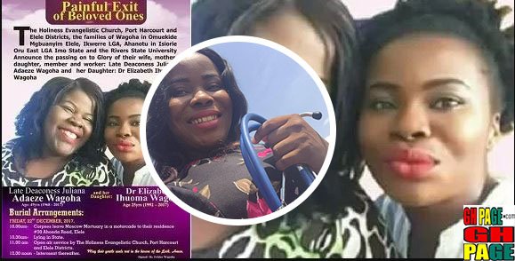 Mother and daughter crashes to death while Traveling to prepare for her wedding in Nigeria(Photo)