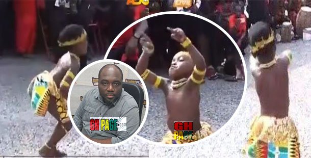 Video: Young boy steals show with his amazing adowa dance at KABA's funeral