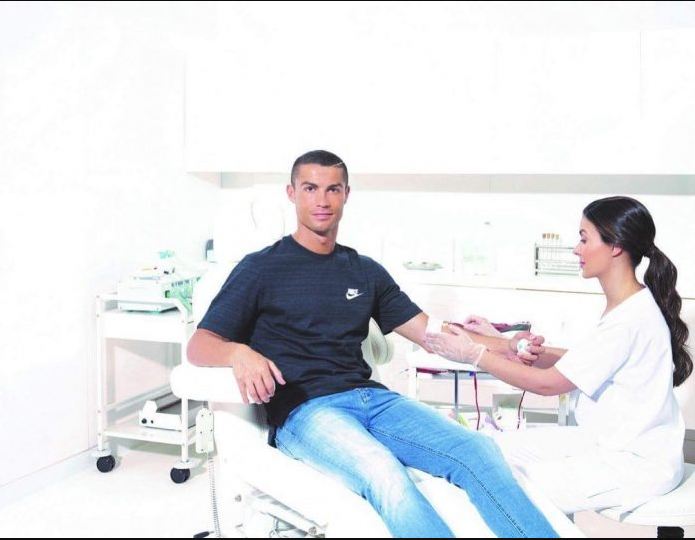 blood group of cristiano ronaldo