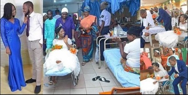 Bride Leaves Hospital Ward In A Wheelchair To Have Her Wedding