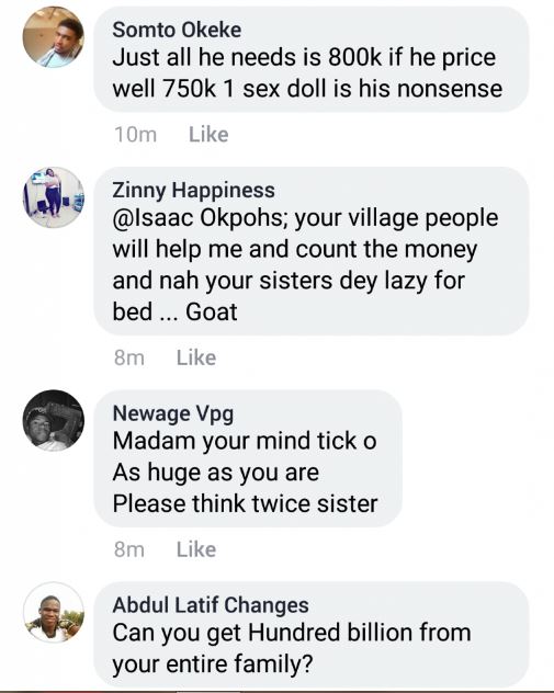 "Cry No More.. All I Need Is 100 Billion And I Will Be Your Wife" – Naija Slay Queen Tell Don Little