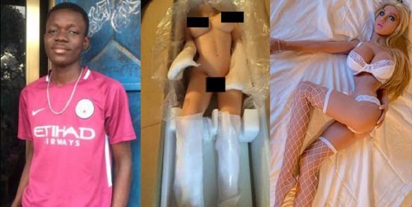 Ghanaian Guy Kofi Prince shares Photos of his newly acquired female $ex-Doll on social media