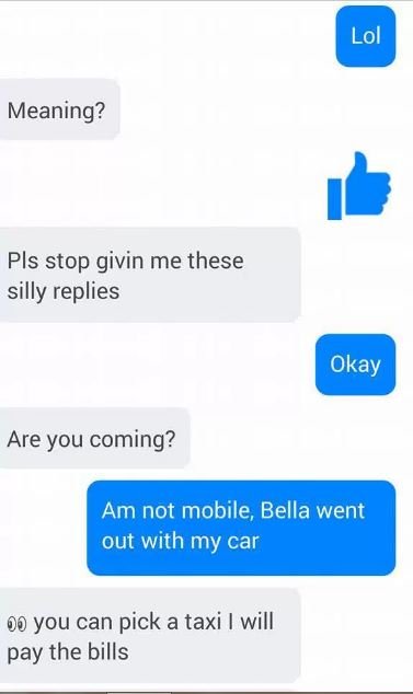 Guy Shares Screenshots Of Chats He Had With A Lady Disturbing Him For $£x