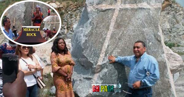 Miracle ‘Healing’ Rock With A Crucifix Design discovered In Ghana At Gomoa-Ojobi (Video)