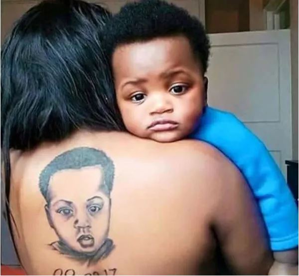 Mother Tattoos Her Son’s Face On Her Back 