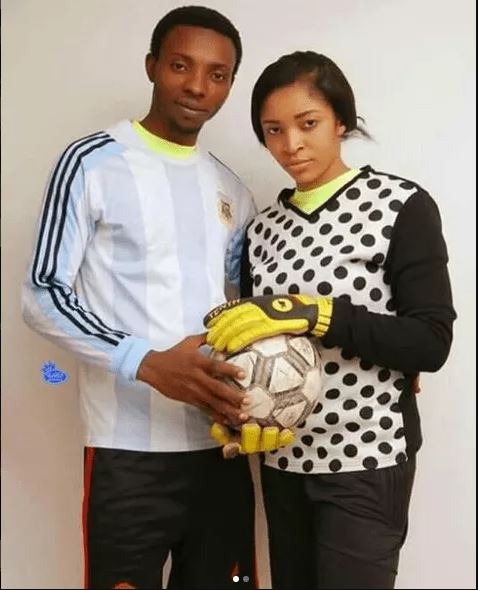 Couple In Football Uniforms As They Shoot Their Pre-Wedding Photos Went Viral