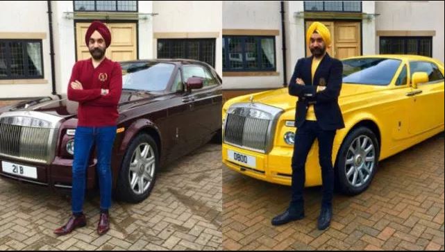 Meet The Billionaire Who Matches The Color Of His Turban With A Matching Rolls Royce