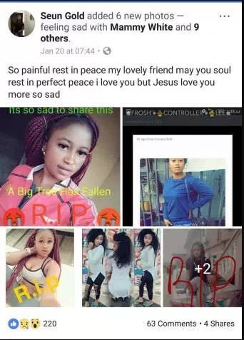 Popular Facebook Slay Queen, Classic White Mysteriously Killed For Money Rituals