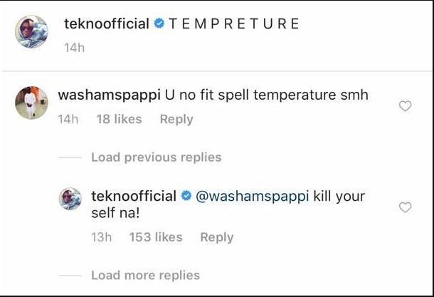 Tekno Gave A Weirdly Reply To A Follower Who Corrected His Spelling