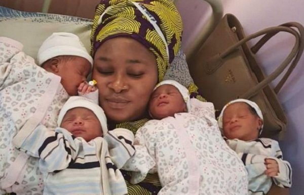 See The Beautiful Woman Who Gave Birth To Quadruplets (photos)