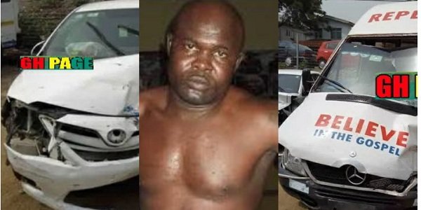Bukom Banku’s Car Involved In An Accident, Several Injured (photo)