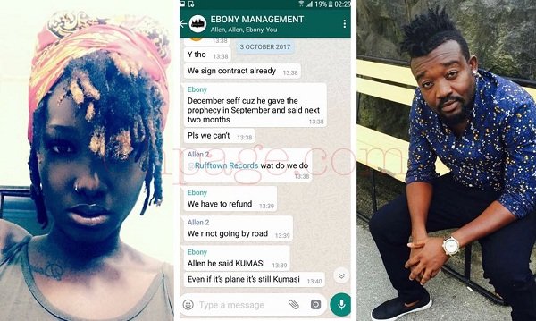 "Ebony never disregarded her death prophecies" -Bullet reveals as he shares their chats [Screenshots]