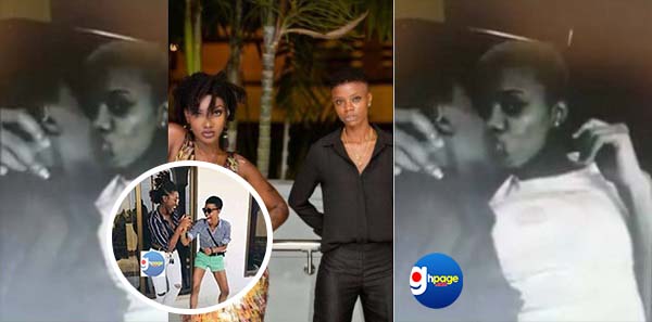 Allegedly, these two Ghanaian ladies kissing & romancing are Frank Kuri and Ebony [Watch]