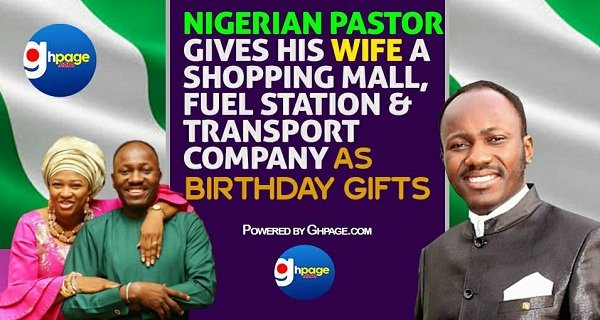 Video: Nigerian Pastor Gives His Wife A Shopping Mall, Fuel Station And Transport Company As Birthday Gift