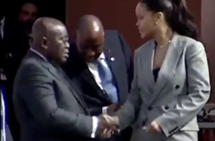 Video: When Nana Addo Came Face to face with Rihanna
