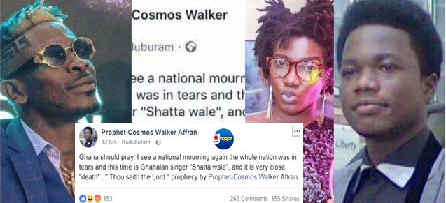 After Ebony,Another Prophet predicts the death of Shatta Wale