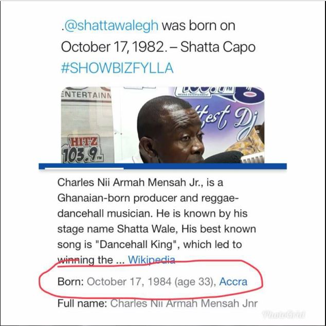 Shatta Wale’s Father Reveals Shatta Wale’s Real Age And Has Been Deceiving Us With Football Age