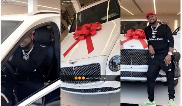 Photos: Davido's Brand New Bentley Bentayga Stirs Up Social Meadia