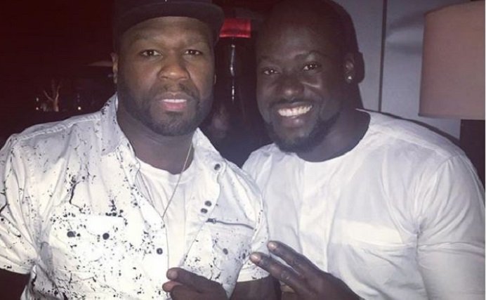 Chris Attoh ‘Chills’ With American Rapper 50cent And Other Celebrities On A Movie Set