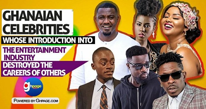 10 Ghanaian celebs whose introduction into the entertainment industry "destroyed" the careers of others